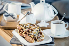 Wilmax Zuckerdose 340 ml aus Porzellan mit Deckel in Farbbox WL-995026/1C