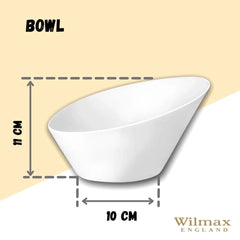Wilmax Schale 19,5 cm aus Porzellan, 650 ml, vielseitig einsetzbar WL-992775/A