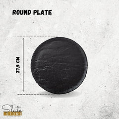 Wilmax Teller SlateStone Rund Schwarz 28 cm WL-661127/A