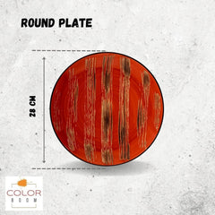 Wilmax Teller Rund 28 cm rot WL-668216/A2