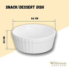 Wilmax Snack-/Dessertschale, 9 cm, 130 ml, WL-996054/A