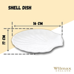 Wilmax Muschelförmige Schale, 18 cm, WL-992012/A