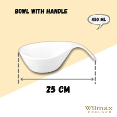 Wilmax Porzellan-Schüssel mit Griff – WL-991282/A