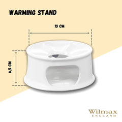 Wilmax Stövchen 13 cm Porzellan Weiß WL-996006/A