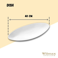 Wilmax Porzellanplatte, oval, 40 cm, WL-991363/A