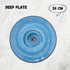 Wilmax Tiefer Teller, 24 cm, 200 ml, 2er Set, WL-669625/A2