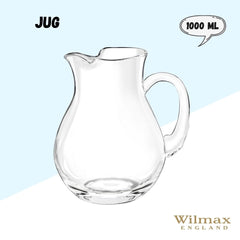 Wilmax Kristall-Glaskrug 1000 ml, mit Geschenkbox, WL-888370/1C
