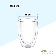 Wilmax doppelwandiges Glas, 300 ml, WL-888733/A