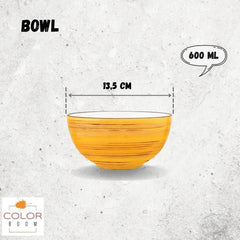 Wilmax Schale 600 ml Gelb Porzellan WL-669430/A