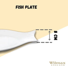 Wilmax Fisch-Teller, Porzellan, 31,5 cm, WL-992008/A