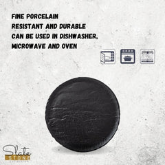 Wilmax Round Platter 30 cm Schwarz, 2 Stück, WL-661128/A2