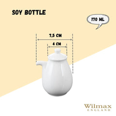 Wilmax Sojasaucen-Flasche 170 ml – Elegantes Design – WL-996015/A