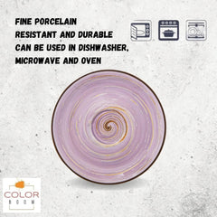 Wilmax Porzellan Untertasse, 15 cm, Spiral Lavender Kollektion, WL-669736/B