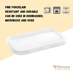 Wilmax Porzellan Servierplatte, 20 x 12 cm, WL-992659/A