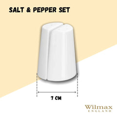 Wilmax Salz- und Pfefferstreuer Set aus Porzellan, 2-teilig – WL-996068/SP