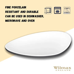 Wilmax Dreieckiger Teller, 36 cm, Porzellan, WL-992801/A