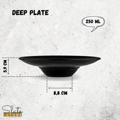 Wilmax Tiefer Teller SlateStone Porzellan 27 cm 250 ml WL-661116/A