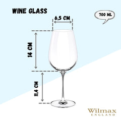 Wilmax Weinglas Stella Kristallglas 700 ml 2er-Set WL-888035/2C
