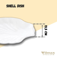 Wilmax Muschelschale 25,5 cm aus Porzellan, organische Form WL-992014/A