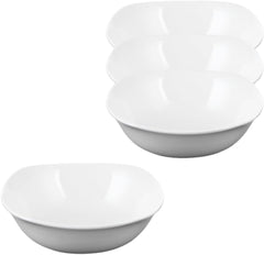 Wilmax Porzellan-Schale 650 ml, Ø 16.5 cm, 4er Set, Weiß WL-992001/A4