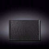 Wilmax Rechteckiger Teller SlateStone Schwarz 29.5 x 14.5 cm Porzellan WL-661109/A