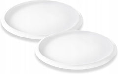 Wilmax Porzellan-Dessertteller Ø 24 cm, 2er Set, Weiß WL-991236/A2