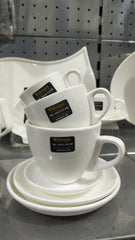 Wilmax Tee Tasse mit Untertasse 190 ml aus Porzellan – WL-993175/AB