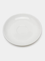 Wilmax Porzellan Tee Tassen & Untertassen Set, 6-teilig, 190 ml, Weiß WL-993175/AB6