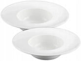 Wilmax Tiefer Porzellan-Teller 600 ml, Ø 25.5 cm, 2er Set, Weiß WL-991187/A2