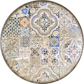 Wilmax Porzellan Dessertteller 2er Set, 17 cm, Rund, Vintage Mosaic Design – WL-671301/A2