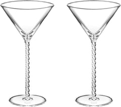 Wilmax Martini Gläser Set 200 ml aus Kristallglas WL-888106/2C