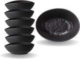 Wilmax Ovale Schüssel 6er Set aus Porzellan, Wilmax SlateStone WL-661118/A6