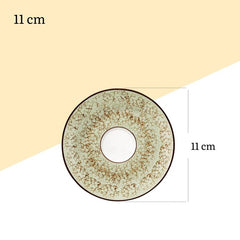 Wilmax Untertasse, 11 cm, Pistazie, WL-667133/B