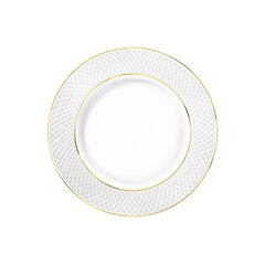 Wilmax England Speiseteller mit Goldlinien, 28 cm, Porzellan, WL-880102106/A