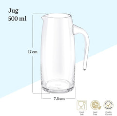 Wilmax Glaskrug Crystalline Kollektion, 500 ml WL-888304/1C