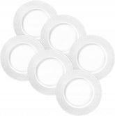 Wilmax Porzellanter Teller, 18 cm, 6 Stück, WL-880101101/A6
