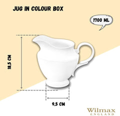 Wilmax Porzellankrug 1,7 l Weiß WL-995031/1C