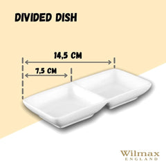 Wilmax Servierplatte 14.5 cm aus Porzellan, Weiß WL-992415/A