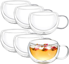 Wilmax Thermogläser 6er-Set 250 ml doppelwandig hitzebeständig WL-888768/A6