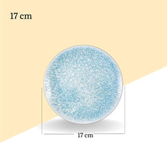 Wilmax Porzellan Coupe Teller 17 cm Mehrfarbig Coral Blue WL-671601/A