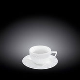 Wilmax Kaffeetasse und Untertasse, 90 ml, Julia-Kollektion, WL-880107/AB