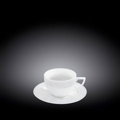 Wilmax Kaffeetasse und Untertasse, 90 ml, Julia-Kollektion, WL-880107/AB