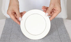 Wilmax Bread Plate mit Goldrand, flach, rund, 15 cm – WL-880102100/A