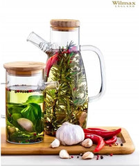 Wilmax Ölflasche, 1000 ml, Glas, WL-888957/A