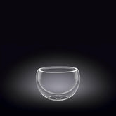 Wilmax Doppelwandige Glasschüssel, 80 ml, WL-888751/A
