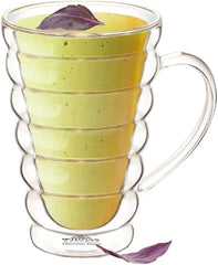Wilmax Doppelwandiger Thermoglas-Becher, 300 ml, WL-888424/A