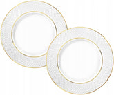 Wilmax Porzellanteller mit Goldrand, 2 Stück, 18 cm – WL-880102101/A2