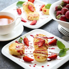 Wilmax Dessertteller quadratisch 20 x 20 cm Porzellan WL-991227/A