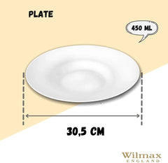 Wilmax Teller 30.5 cm aus Porzellan, oval, vielseitig – WL-991274/A