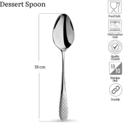 Wilmax Dessertlöffel Set 6-teilig 19 cm Edelstahl – WL-999207/6C